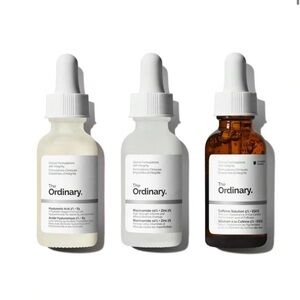 The Ordinary Serum Trio - White and Brown Bottles